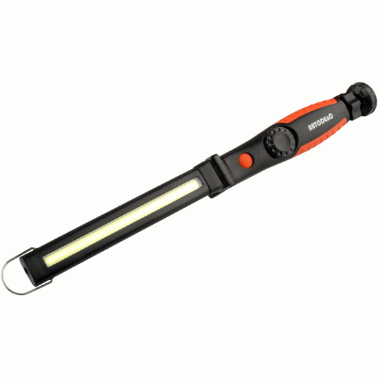 фонарь светодиодный инспекционный поворотный 5W COB+5W LED, 400Lm, Li-ion 2000mAh (АвтоDело) 44309