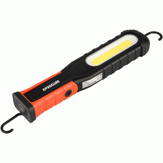 фонарь светодиодный поворотный с магнитом 10W COB+5W LED, 900Lm, Li-ion 5000mAh (АвтоDело) 44314