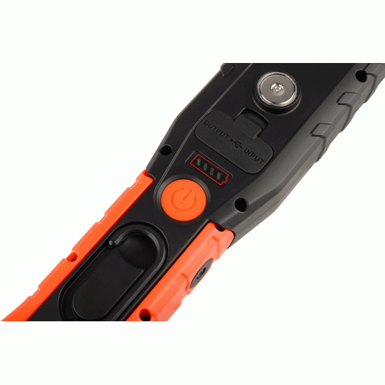 фонарь светодиодный поворотный с магнитом 10W COB+5W LED, 900Lm, Li-ion 5000mAh (АвтоDело) 44314